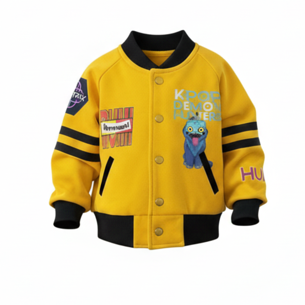 Key Pop Demon Hunters Jacket Varsity Modelo Rumi 6-12 Meses 2- 12 años - XS- L