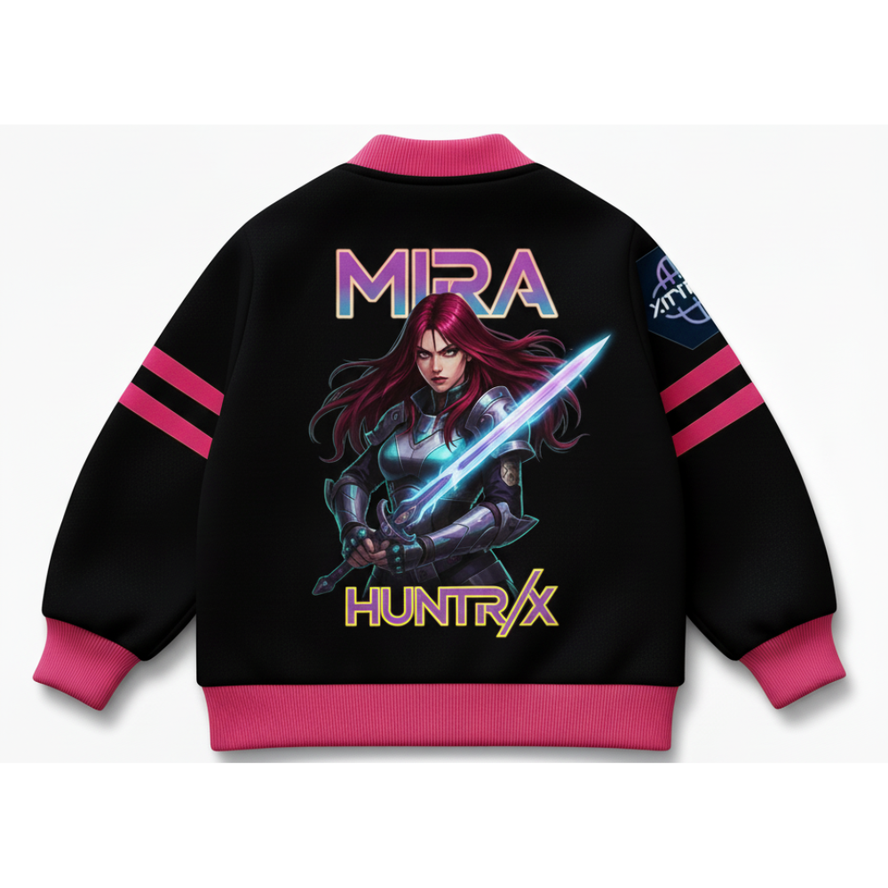 Key Pop Demon Hunters Jacket Varsity Modelo  Mira 6-12 Meses 2- 12 años - XS- L