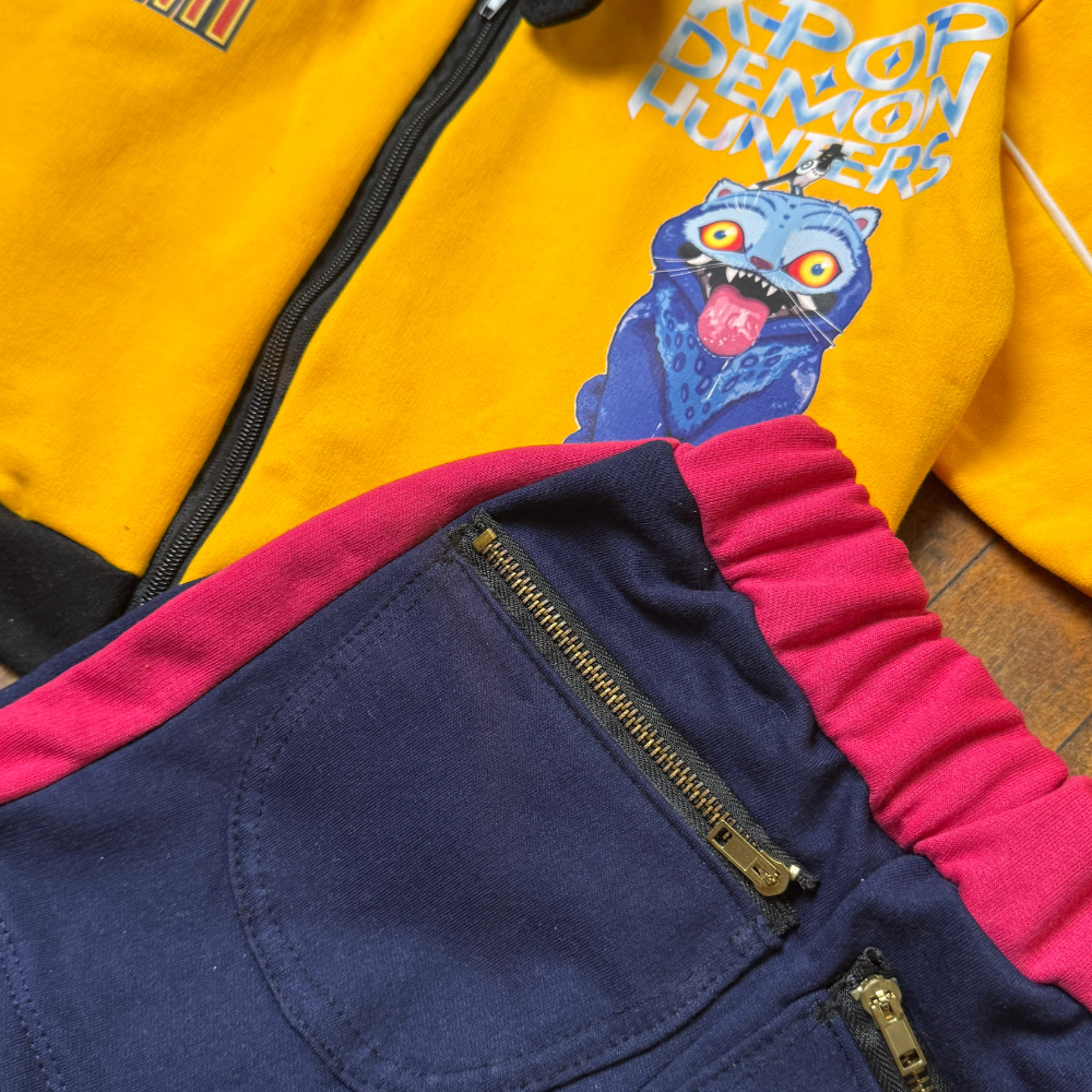 Conjunto Rumi Chaqueta y short Rumi del equipo HUNTRXS